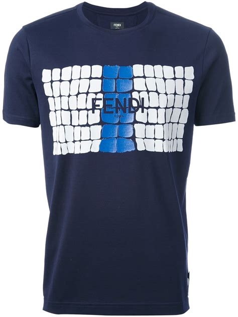 fendi print t shirt|Fendi t shirts men's sale.